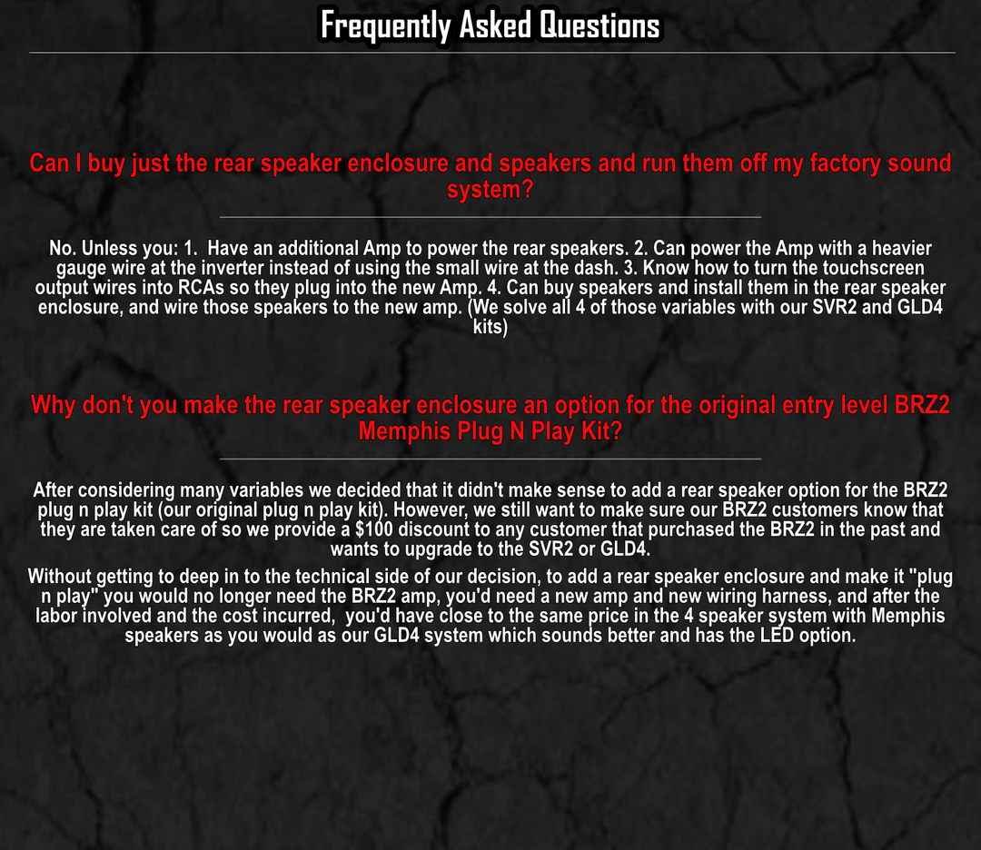 Evolution D2 150W Plug N Play 2 Speaker Sound System (SVR2) (Plus, Forester, Carrier)