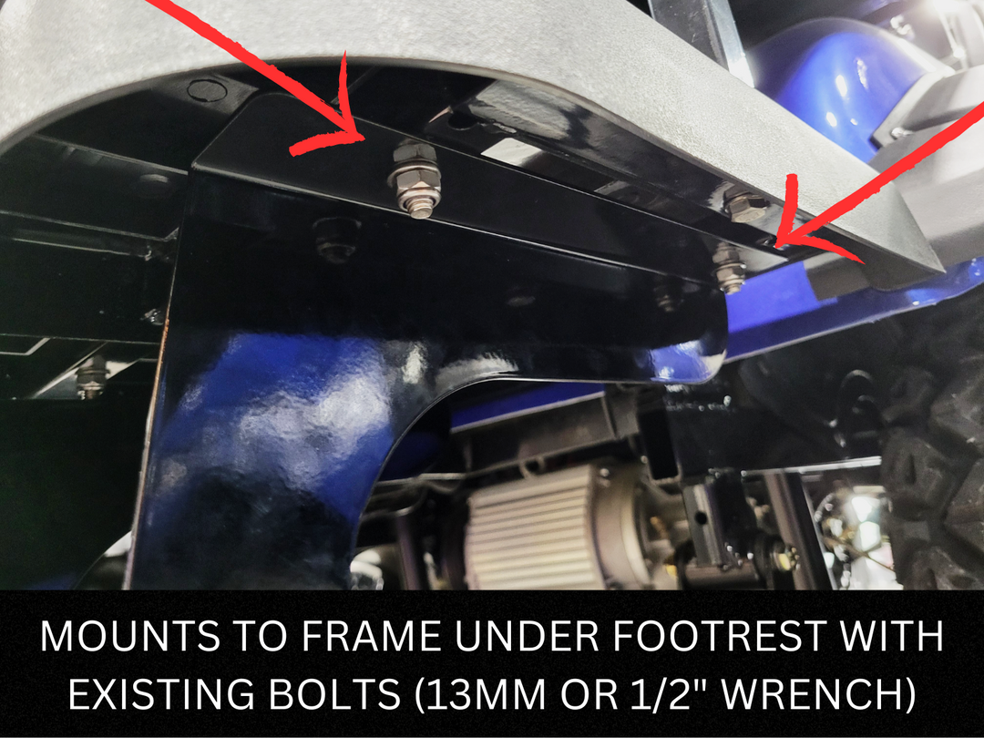 Evolution Golf Cart Backseat Steps (Fits D5 2+2 & Forester)