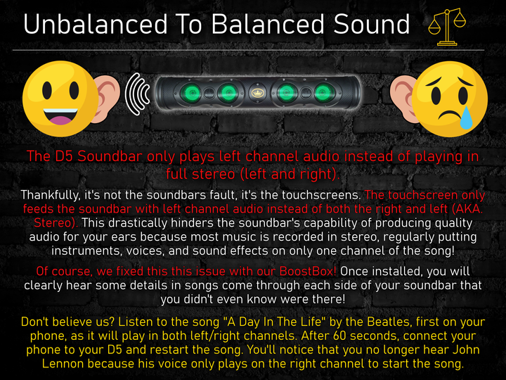 D5 Soundbar BoostBox™