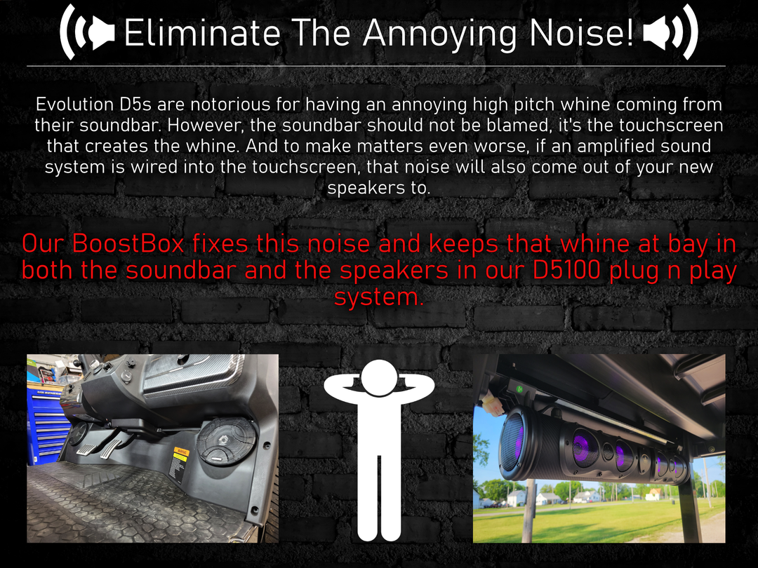 D5 150W Plug N Play 2 Speaker System + Soundbar BoostBox™ (150.2)