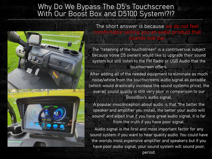 D5 150W Plug N Play 4 Speaker System + Soundbar BoostBox™ (150.4)