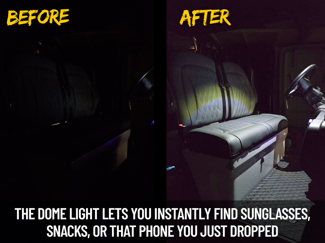 Denago Rover Storage Console + Dome Light